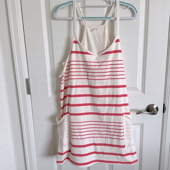 Free People | Hot Shot Mini Printed Dress NWOT | Spring Stripe Ivory - Picture 11 of 11